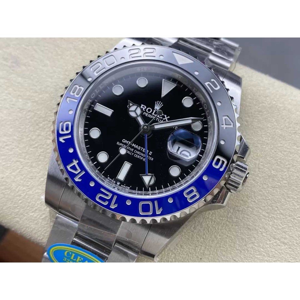 Rolex GMT Master II 126710blnr Blue Black Circle Swiss 3285 Movement Clean Factory