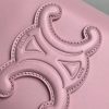 CEL1N_E CUIR TRIOMPHE MINI BUCKET BAG IN SMOOTH CALFSKIN PINK 19.5 X 16 X 7 cm