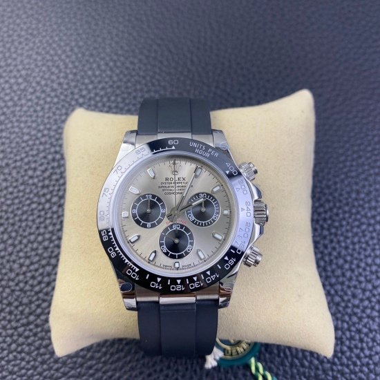 Rolex Daytona White Gold Steel Dial Oysterflex Strap 116519ln-0027