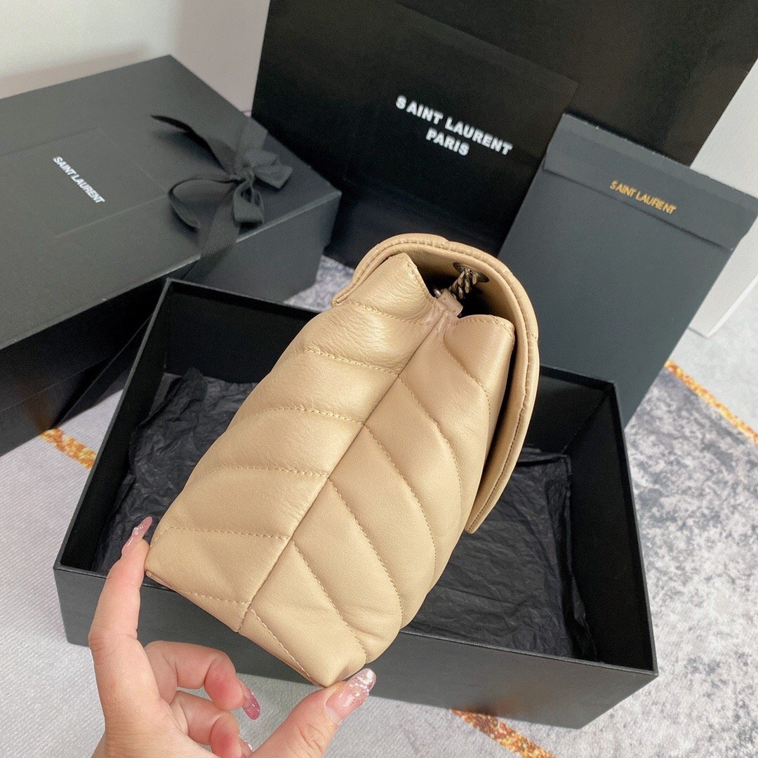 LOULOU Y-Quilted Genuine Leather Bag