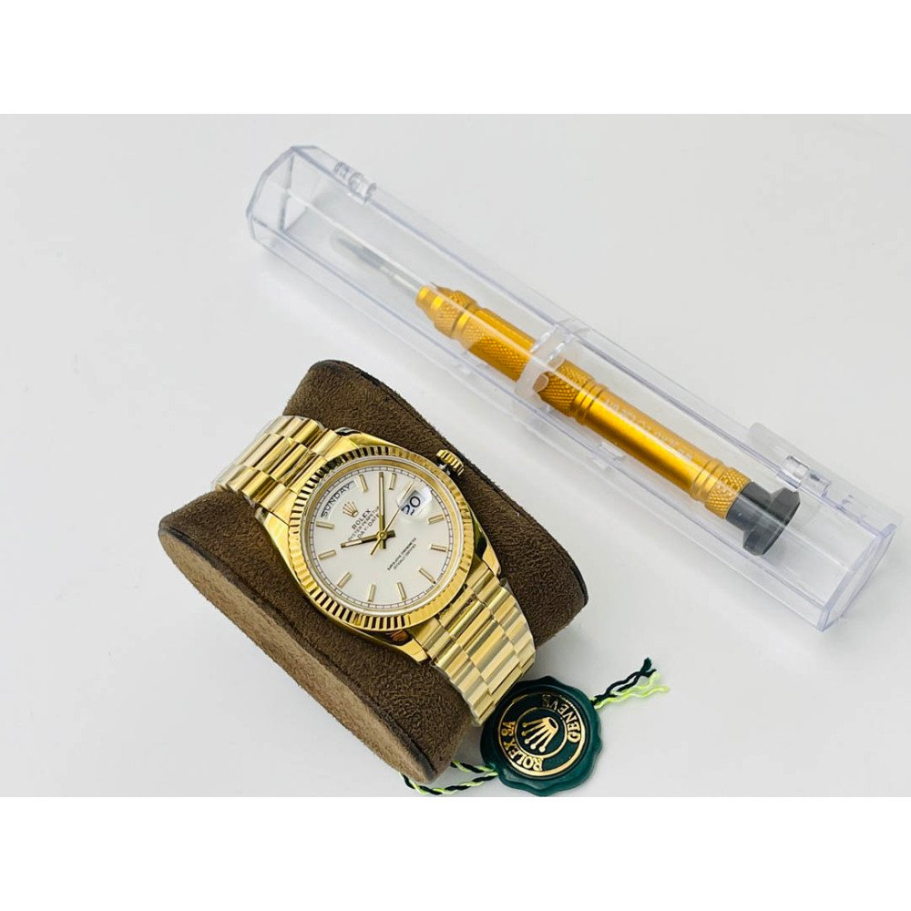 Rolex Day-Date All Gold White Dial Super Clone Swiss 3255 Movement