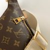 LV high rise waist bag monogram coated canvas