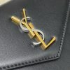 LE CASSANDRE Smooth leather envelope and chain wallet Black lambskin/gold 743050