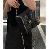 Chanel 23K litchi leather ball pattern chain backpack AS4490W1080