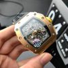 Richard Mille Rose Gold RM11-03 Men Automatic Transparent Dial