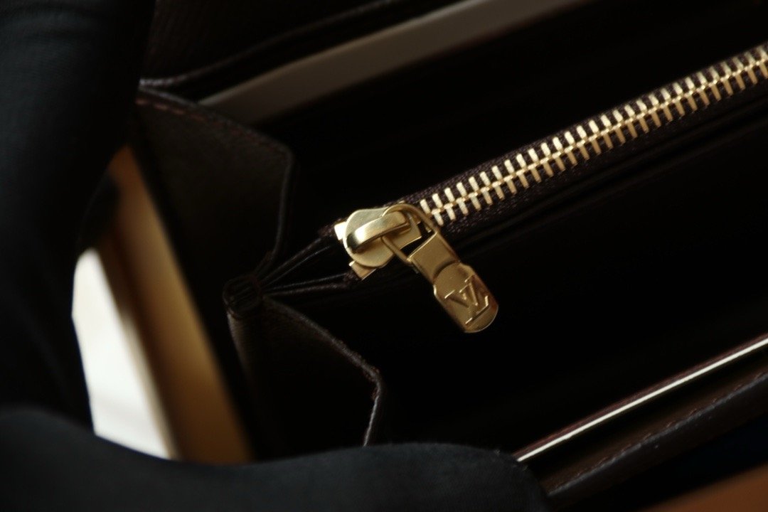 LV sarah flap long wallet