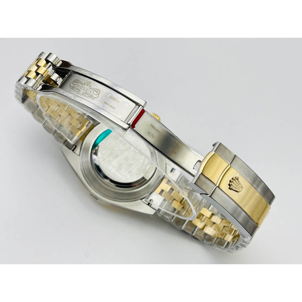 Rolex Datejust 126231 Black Palm Dial Gold Jubilee Bracelet Swiss Clone Movement