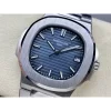 Nautilus 5811/1G 3K factory 1:1 Best Edition Blue Textured Dial on SS Bracelet A330 Super Clone