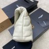 𝙇𝙤𝙪𝙇𝙤𝙪 𝙥𝙪𝙛𝙛𝙚𝙧～LOULOU PUFFER New Mini Double Chain Quilted Lambskin Bag Milk White Lambskin/Antique Gold 759337