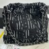 Chanel 24A 22Bag medium denim garbage bag AS3261W1080