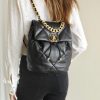 【 Original imported leather all steel 】 24C Early Spring Resort Series 19 Double backpacks come ZP AS4223w1380