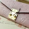 LV Diamond pattern leather embossed pochette metis handbag envelope wallet