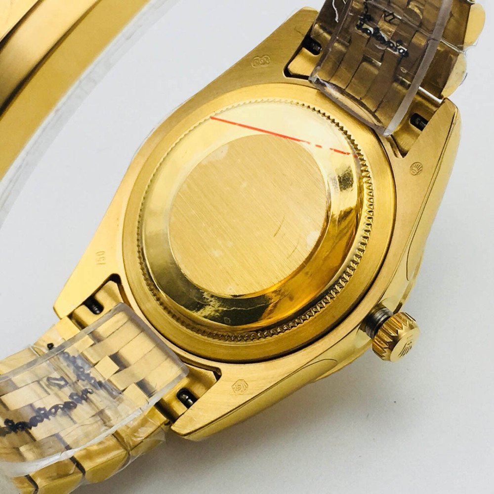 Rolex Datejust 16238 Black Onyx Dial Yellow Gold Jubilee Bracelet Swiss Clone Movement